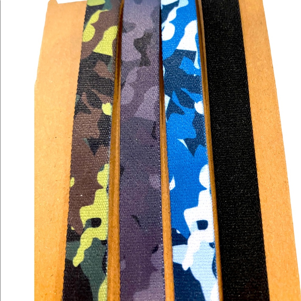 Four pack of headbands in pretty colors & patterns.  Brand new, never worn.